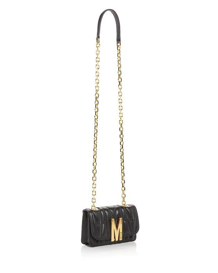 商品Moschino|Quilted Leather Crossbody,价格¥5075,第4张图片详细描述