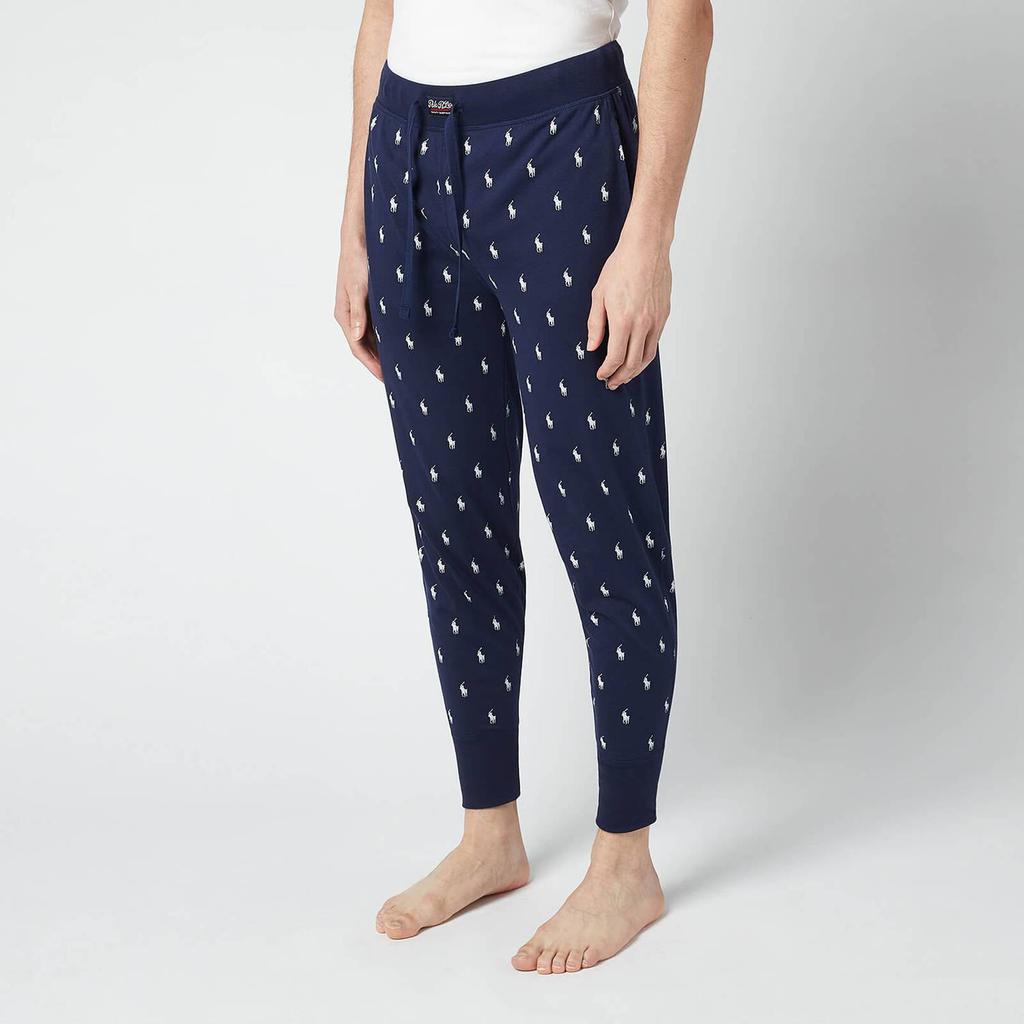 Polo Ralph Lauren Men's All Over Print Liquid Cotton Joggers - Cruise Navy商品第1张图片规格展示