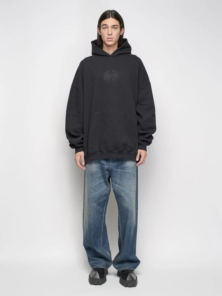 商品Balenciaga|Oversize Logo Embroidery Cotton Hoodie,价格¥4841,第1张图片详细描述