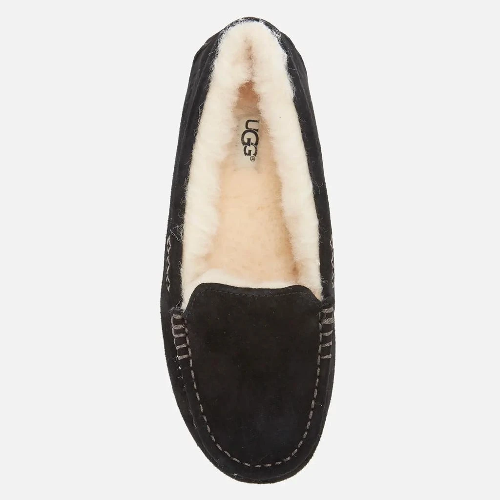 商品UGG|UGG Women's Ansley Moccasin Suede Slippers - Black,价格¥835,第3张图片详细描述