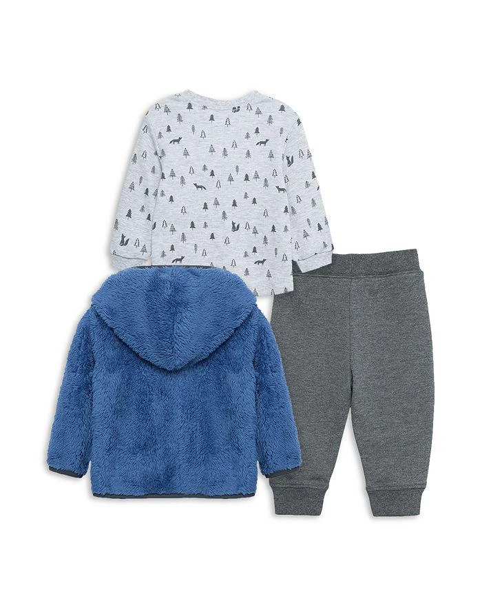 商品Little Me|Boys' Faux Sherpa Jacket, Printed Top & Pants Set - Baby,价格¥260,第2张图片详细描述