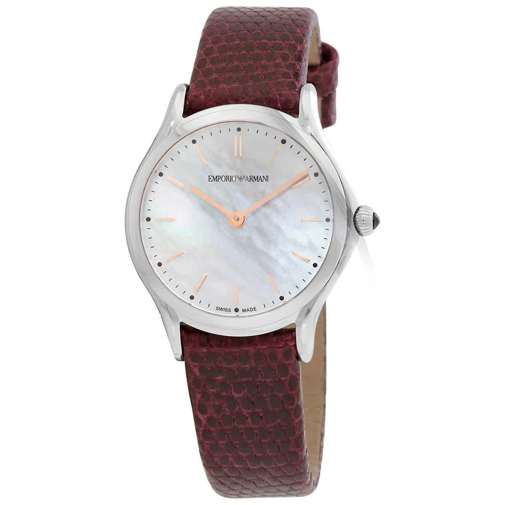 商品Emporio Armani|Quartz White Mother of Pearl Dial Ladies Watch ARS7015,价格¥1119,第1张图片