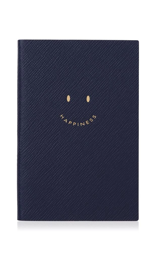 商品SMYTHSON|Smythson - Happiness Leather Notebook - Blue - Moda Operandi,价格¥1364,第1张图片