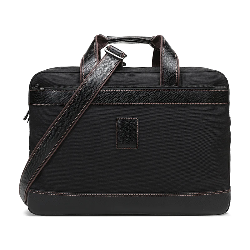 商品[国内直发] Longchamp|珑骧 Le Pliage 拉链开合 织物 电脑包旅行包公文包手提斜挎单肩包 男款 黑色,价格¥2510,第1张图片
