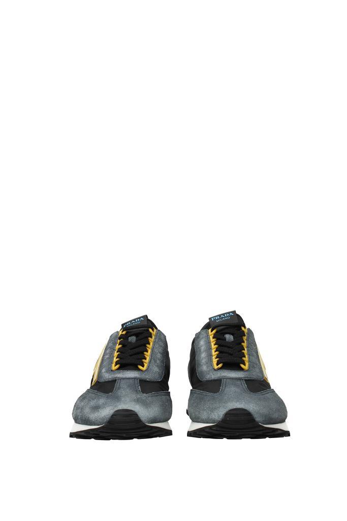 商品Prada|Sneakers Fabric Gray Mustard,价格¥1917,第5张图片详细描述