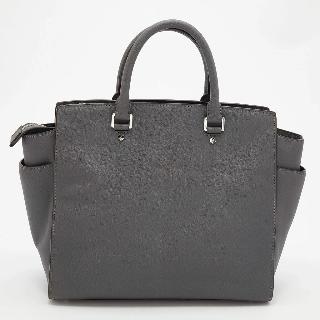 商品[二手商品] Michael Kors|MICHAEL Michael Kors Grey Leather Large Selma Tote,价格¥811,第4张图片详细描述