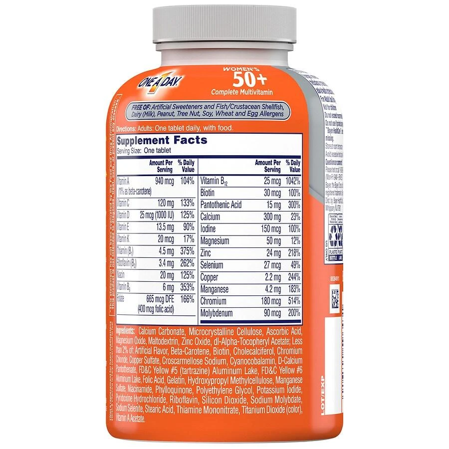 商品One A Day|Women's 50+ Healthy Advantage Multivitamin,价格¥225,第3张图片详细描述