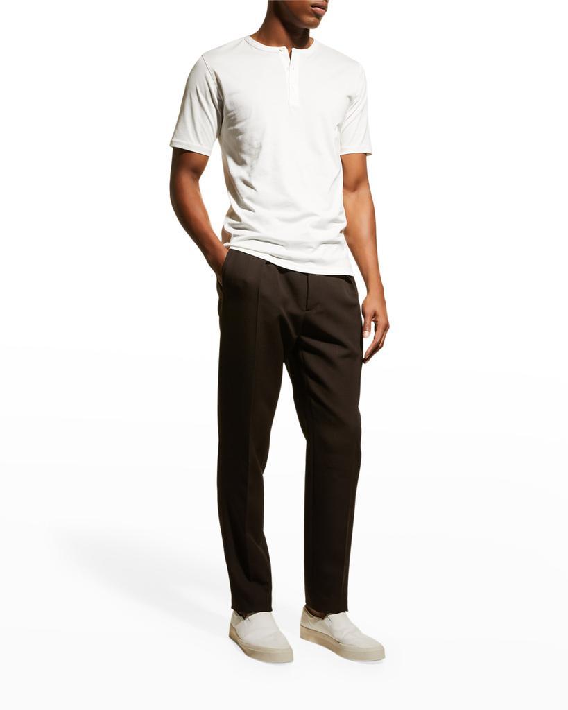 商品Theory|Men's Luxe Cotton Henley Shirt,价格¥464,第5张图片详细描述