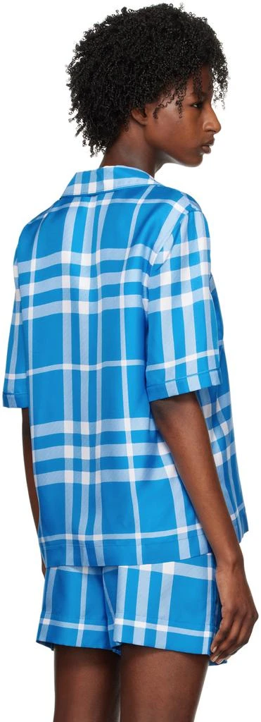 商品Burberry|蓝色 Exaggerated Check 衬衫,价格¥12932,第3张图片详细描述