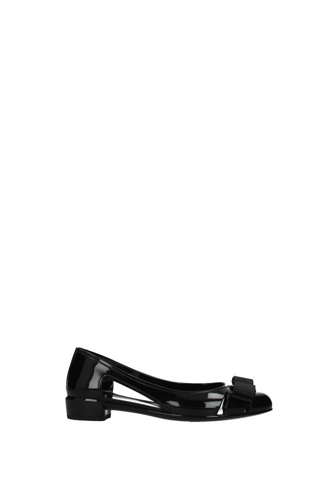 商品Salvatore Ferragamo|Ballet flats vara jelly Rubber Black,价格¥984,第1张图片