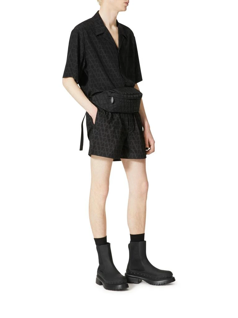 商品Valentino|MARSUPIO BLACK ICONOGRAPHE IN NYLON,价格¥2484,第2张图片详细描述