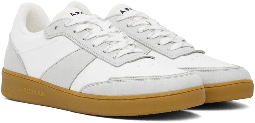 商品A.P.C.|白色 & 灰色 Plain 运动鞋,价格¥1596,第4张图片详细描述