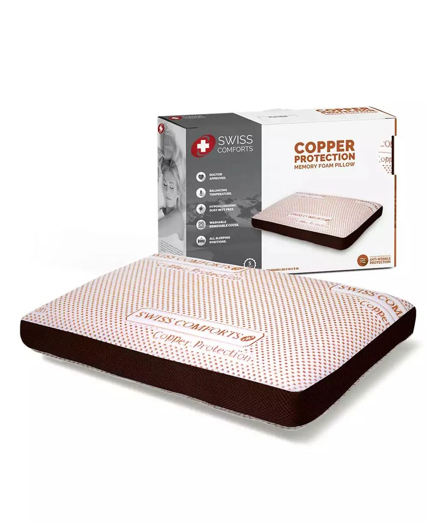 商品Swiss Comforts|Copper Memory Foam Pillow,价格¥854,第2张图片详细描述