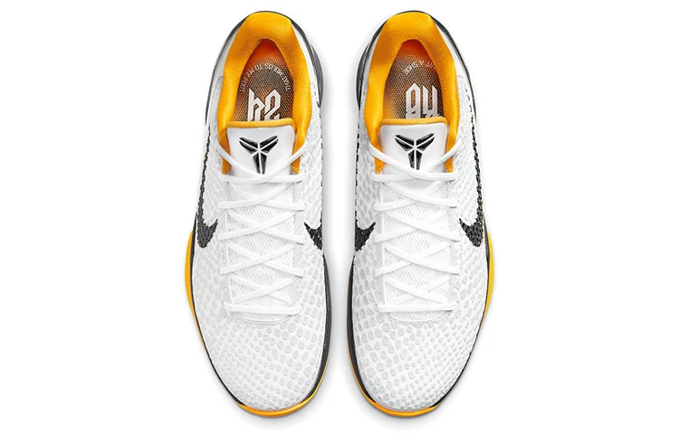 商品[国内直发] NIKE|Zoom Kobe 6 Protro \"White Del Sol\" 季后赛 2021复刻 低帮 篮球鞋 男女同款 黑白黄,价格¥4999,第5张图片详细描述