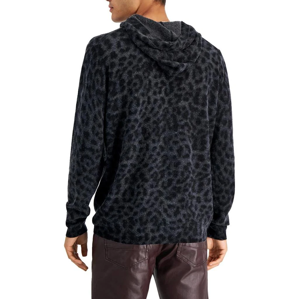 商品INC International|Mens Classic Fit Animal Print Hooded Sweater,价格¥354,第2张图片详细描述