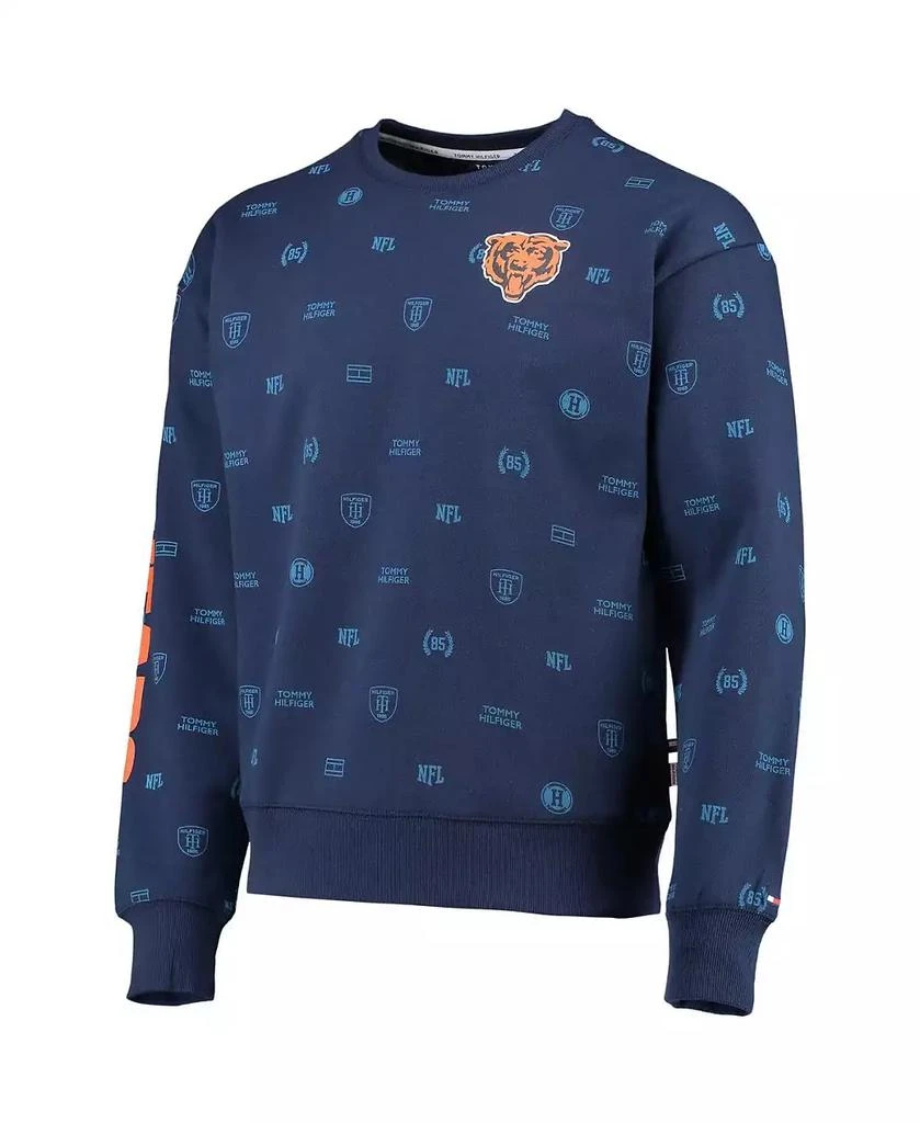 商品Tommy Hilfiger|Men's Navy Chicago Bears Reid Graphic Pullover Sweatshirt,价格¥463,第3张图片详细描述