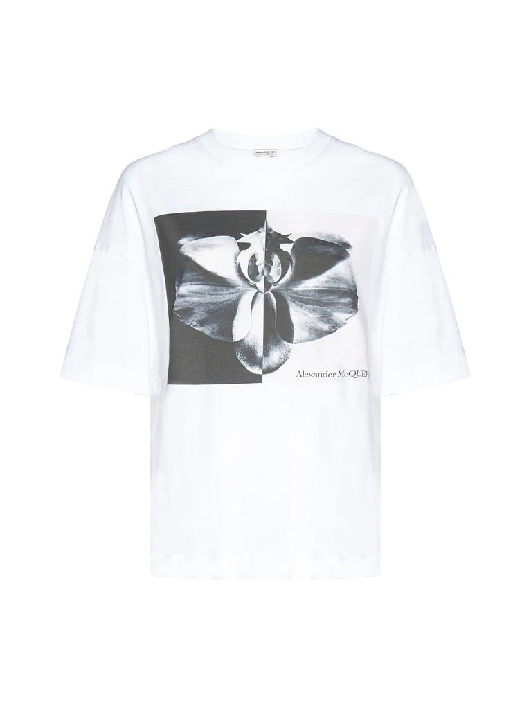 商品Alexander McQueen|Alexander McQueen Graphic Printed Crewneck T-Shirt,价格¥2656-¥2807,第1张图片