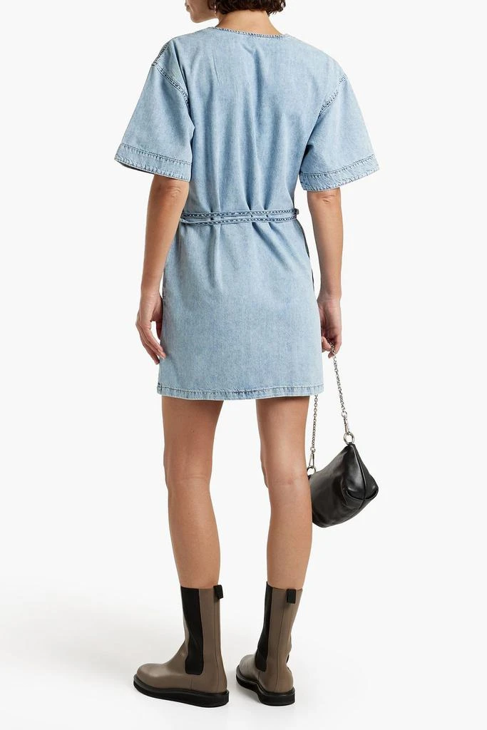 商品FRAME|Belted denim mini dress,价格¥1231,第3张图片详细描述