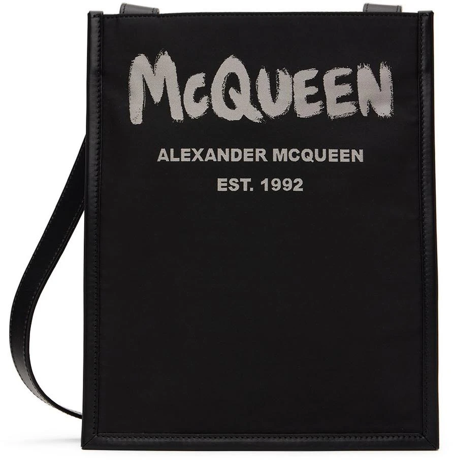 商品Alexander McQueen|Black Graffiti Pouch,价格¥1733,第1张图片