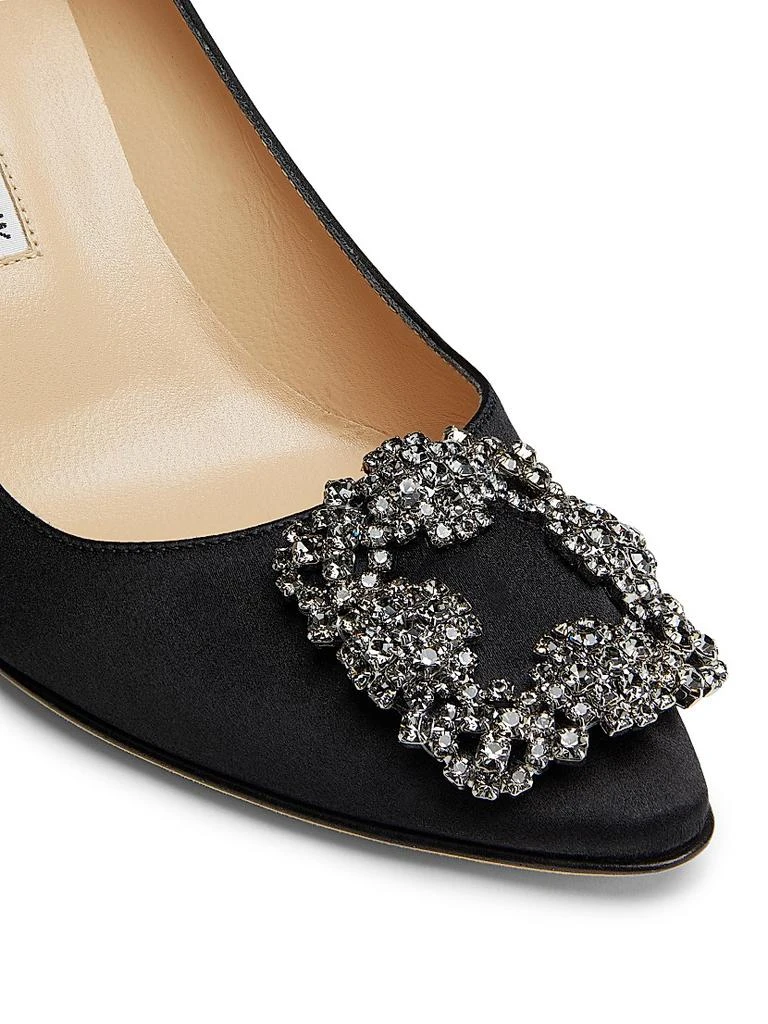 商品Manolo Blahnik|Hangisi 70MM Crystal-Embellished Satin Pumps,价格¥9658,第5张图片详细描述