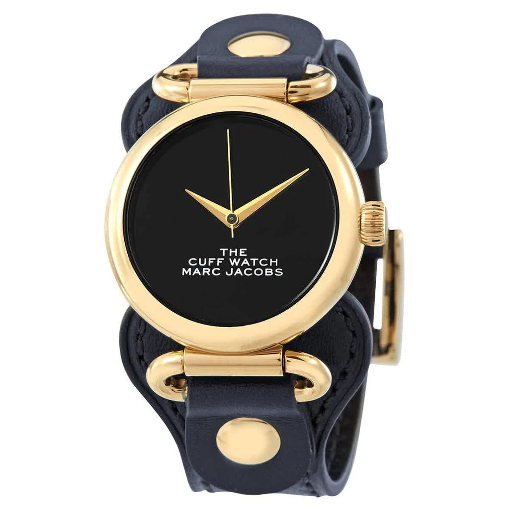 商品Marc Jacobs|The Cuff Quartz Black Dial Ladies Watch MJ0120179288,价格¥376,第1张图片
