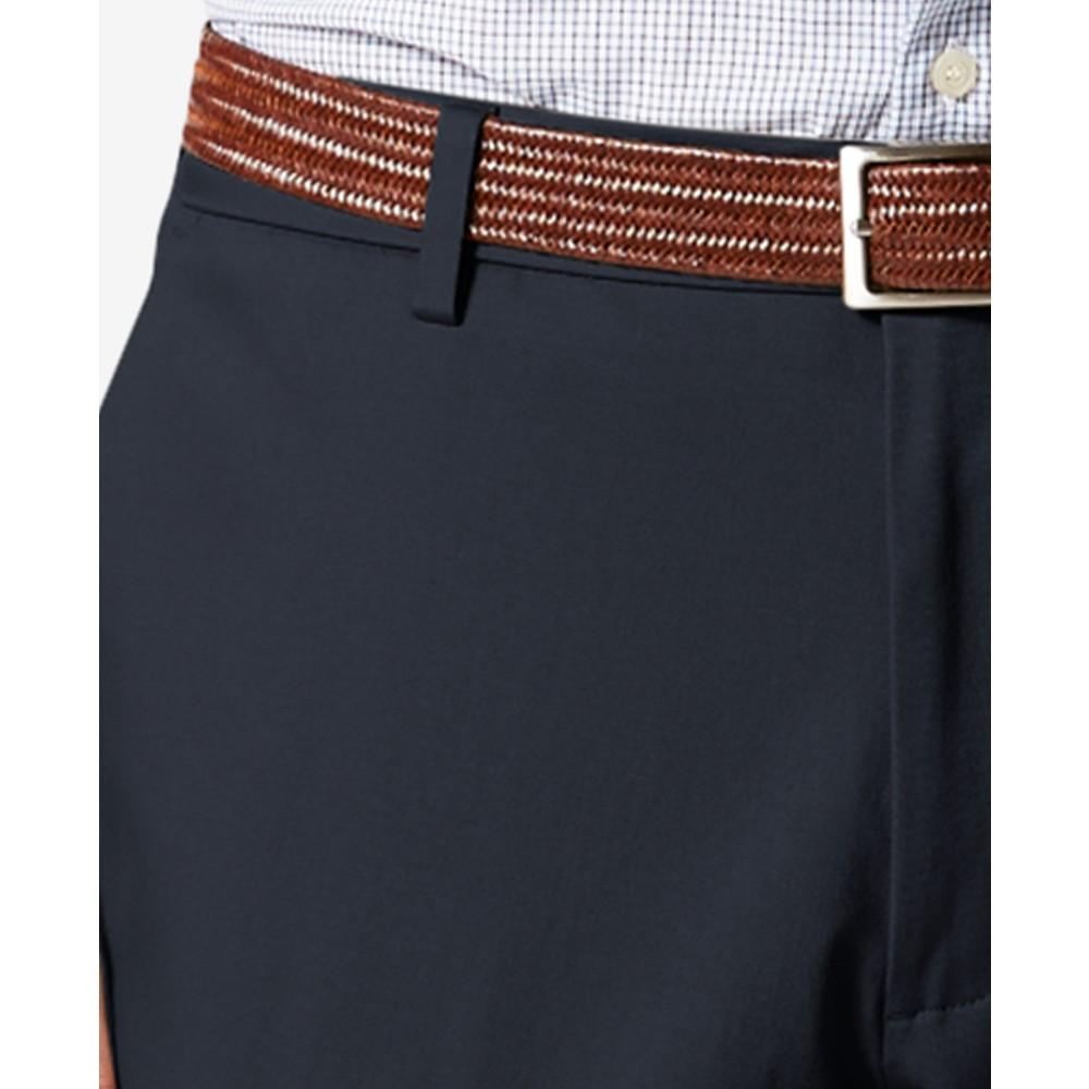 Men's Signature Lux Cotton Classic Fit Creased Stretch Khaki Pants商品第4张图片规格展示