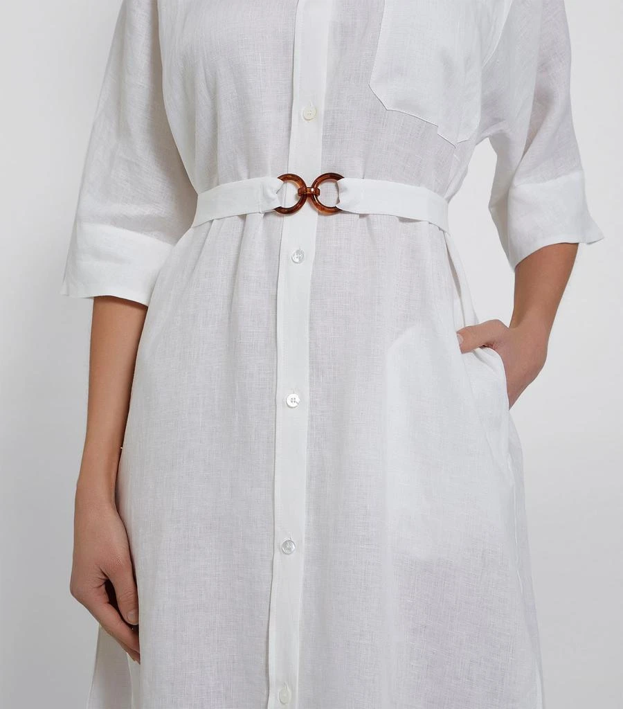 商品Max Mara|Linen Shirt Dress,价格¥2764,第3张图片详细描述
