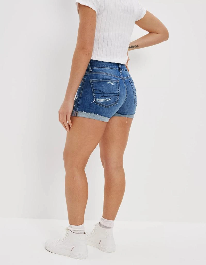 商品AE|AE Ne(x)t Level Curvy Denim Midi Short,价格¥342,第2张图片详细描述