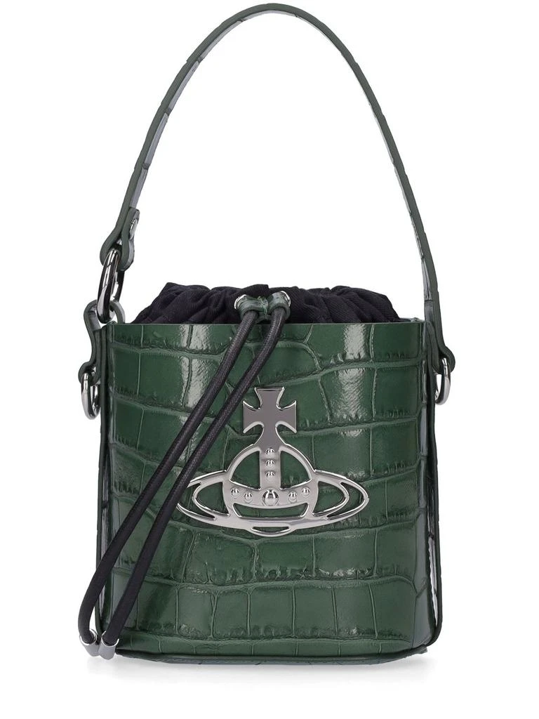 商品Vivienne Westwood|Small Daisy Croc Embossed Top Handle Bag,价格¥3866,第1张图片
