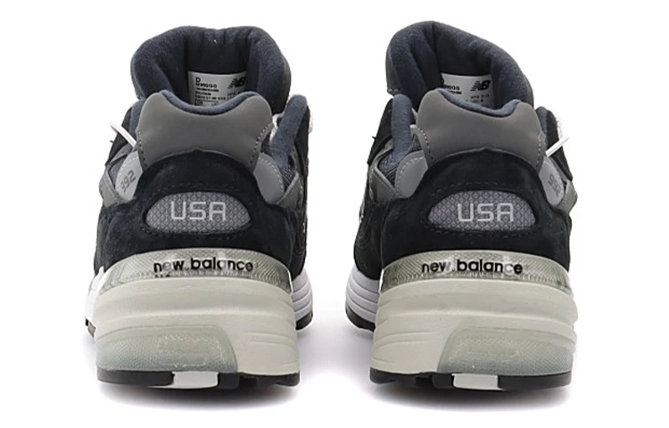 商品[国内直发] New Balance|NB 992 运动舒适 反毛皮织物合成革猪皮 低帮 休闲跑步鞋 男女同款 海军蓝,价格¥3199,第6张图片详细描述