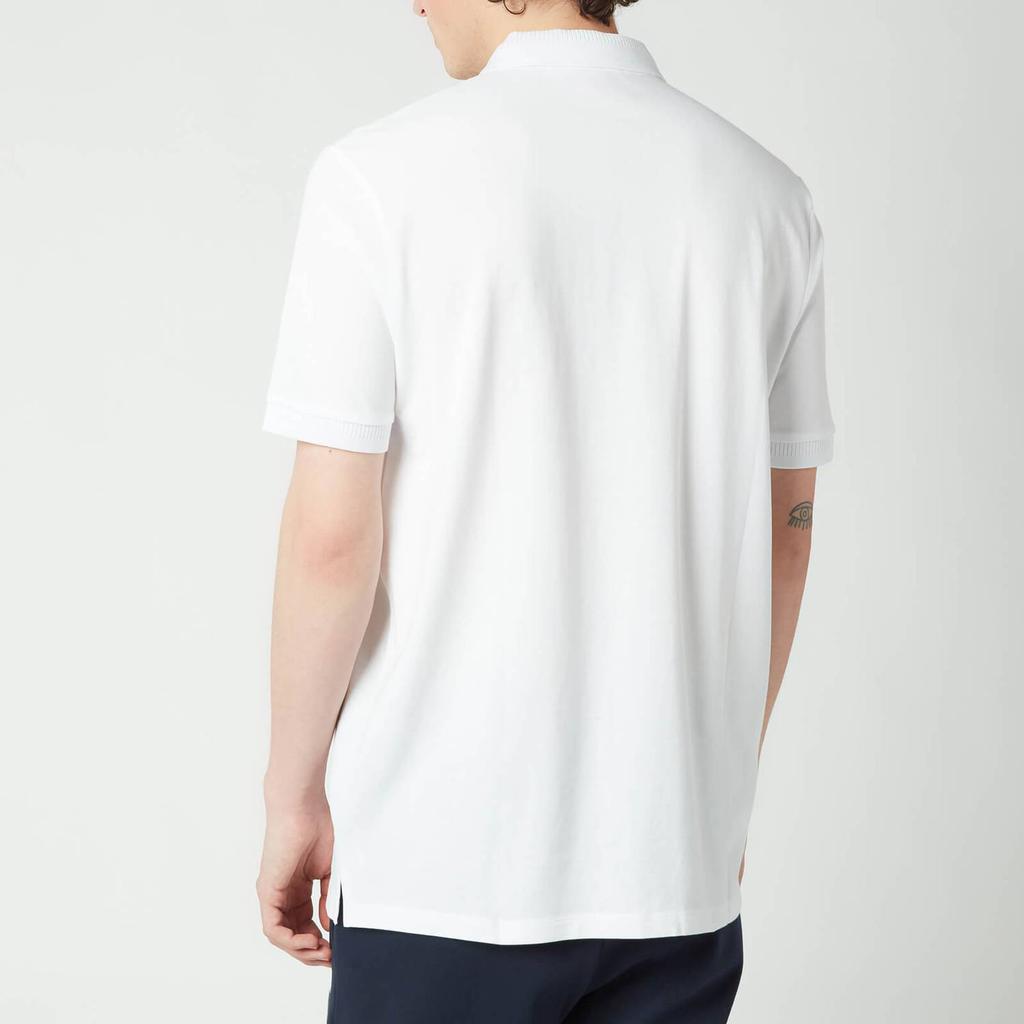 HUGO Men's Slim Fit Pique Polo Shirt - White商品第2张图片规格展示