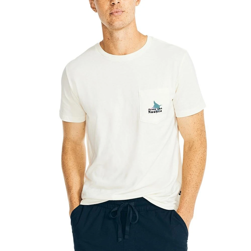 商品Nautica|Men's Sustainably Crafted Fishing Pocket T-shirt,价格¥127,第1张图片