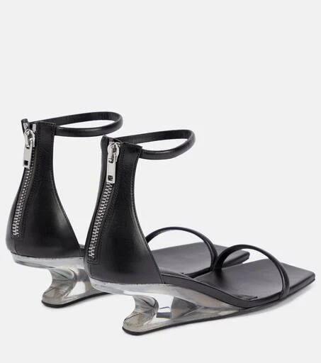 商品Rick Owens|Leather wedge sandals,价格¥5684,第3张图片详细描述