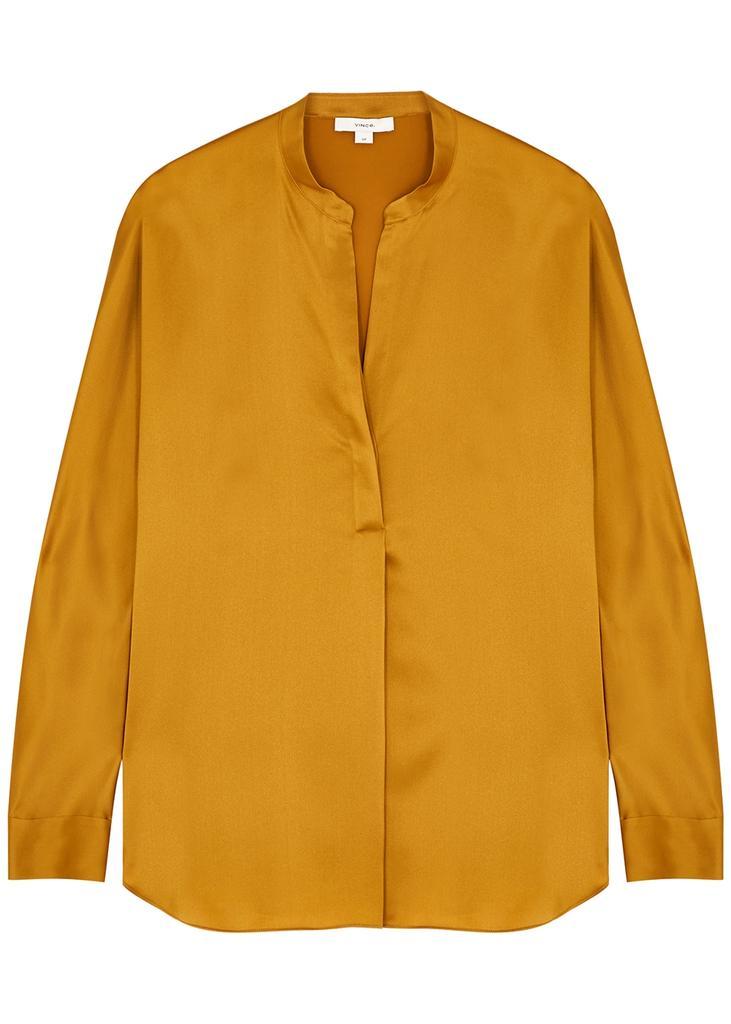 商品Vince|Orange silk-satin blouse,价格¥2647,第1张图片