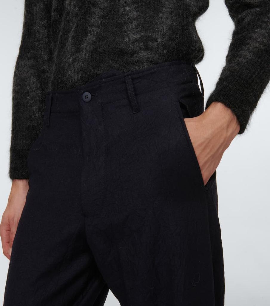 商品Giorgio Armani|羊毛法兰绒锥形裤,价格¥6611,第7张图片详细描述
