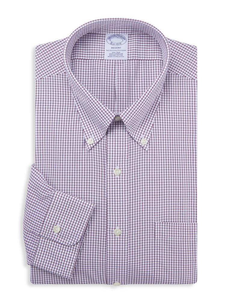 商品Brooks Brothers|Regent-Fit Checked Dress Shirt,价格¥185,第1张图片