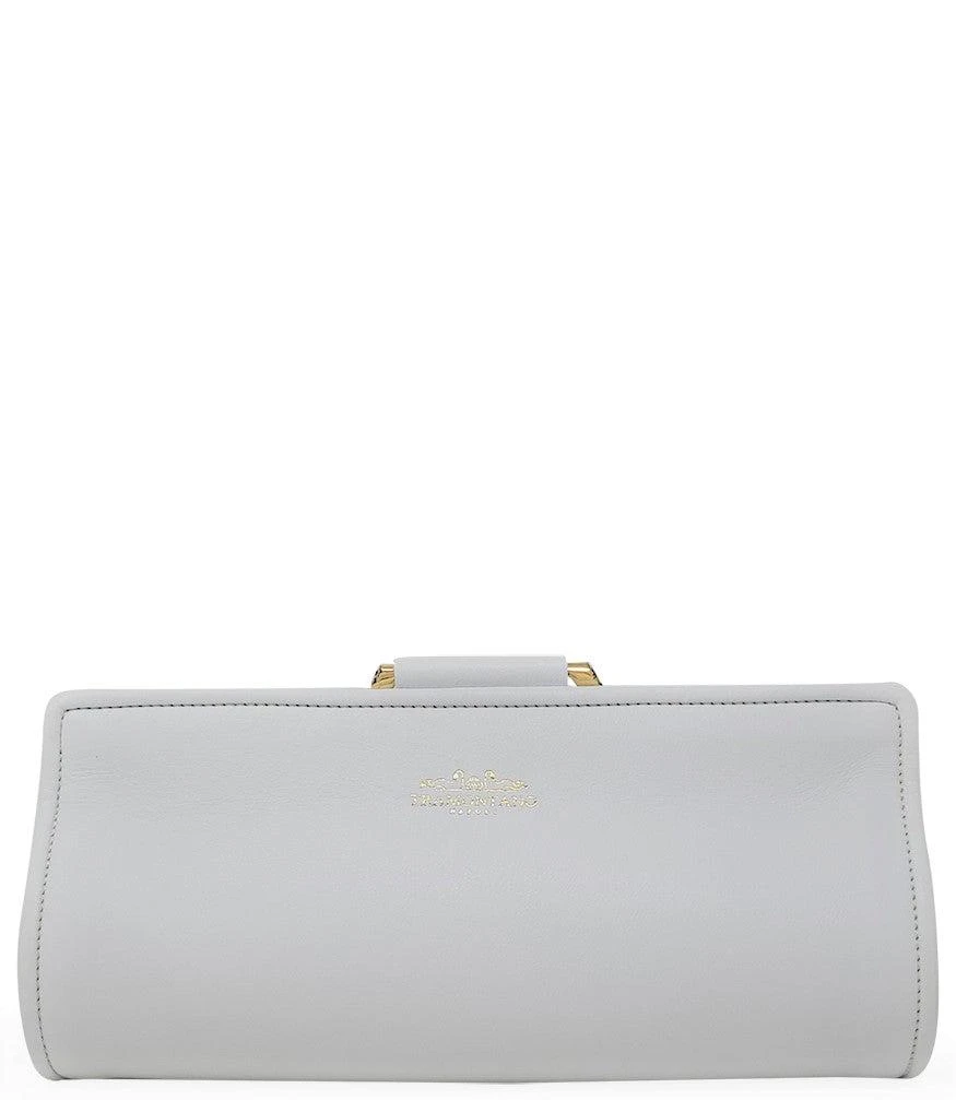 商品TRAMONTANO|Tramontano White Leather Large Clutch W/ Snake Handle,价格¥3737,第3张图片详细描述