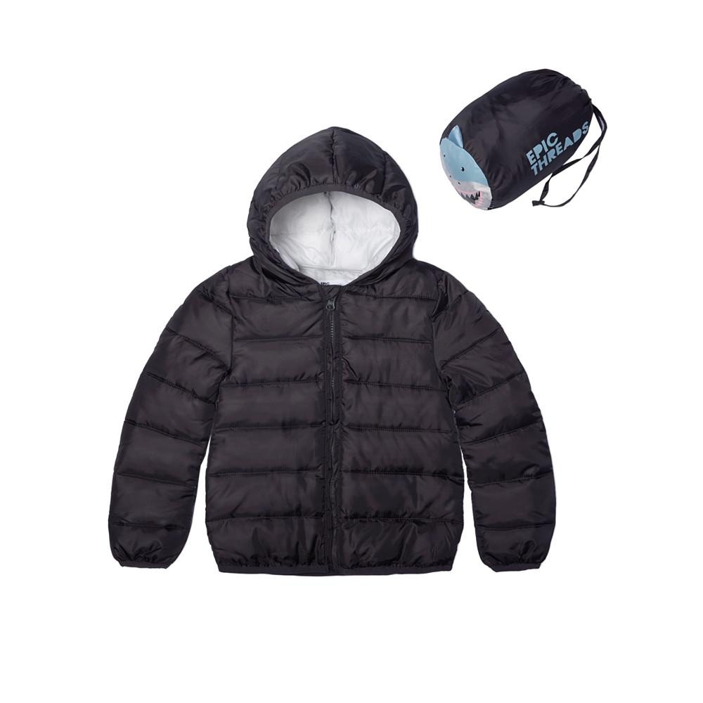 Toddler Boys Packable Jacket with Bag, 2 Piece Set商品第1张图片规格展示