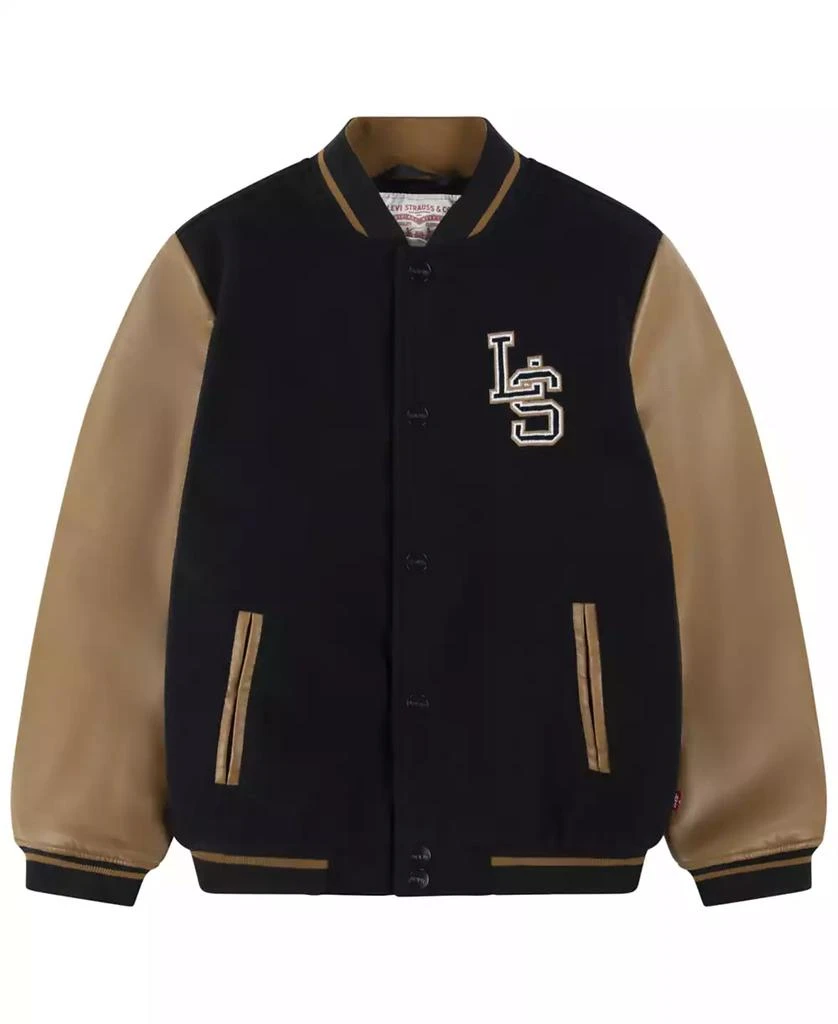 商品Levi's|Big Boys Chenille Patch Varsity Jacket,价格¥791,第1张图片