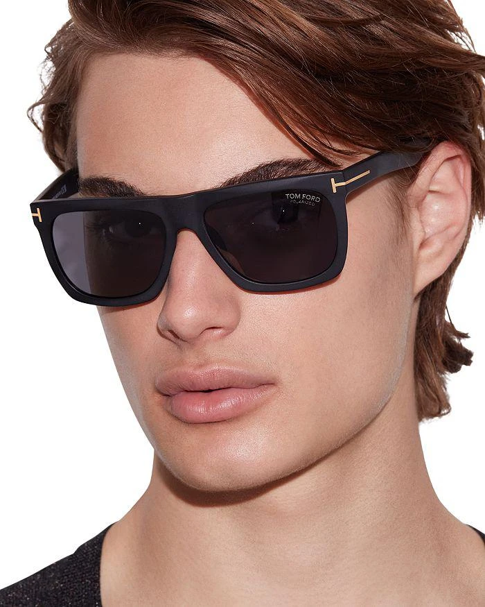 商品Tom Ford|Morgan Polarized Flat Top Square Sunglasses, 57mm,价格¥3836,第3张图片详细描述