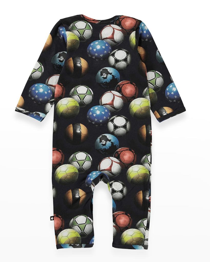 Boy's Fenez Soccer Ball Coverall, Size 3M-12M商品第2张图片规格展示