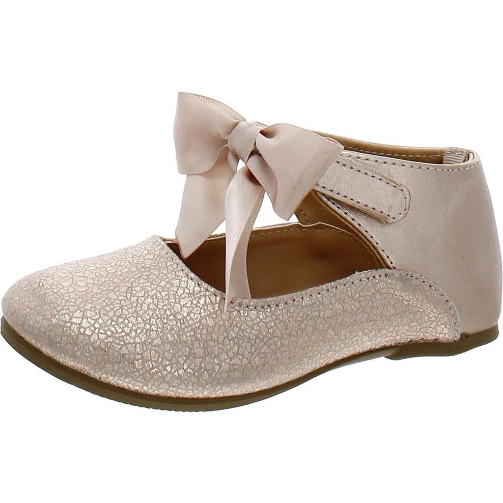 商品Baby Deer|Baby Deer Girls Faux Leather Metallic Ballet Flats,价格¥115,第1张图片