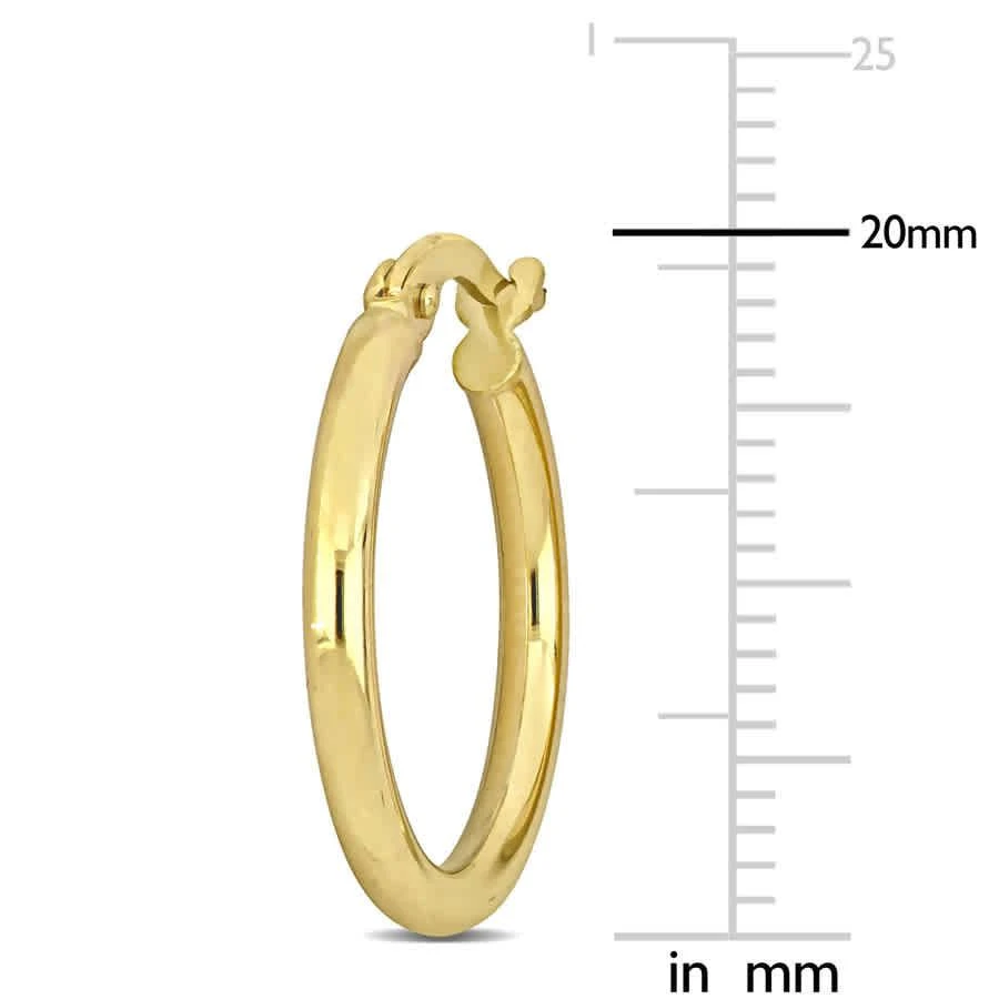 商品Amour|20mm Hoop Earrings In 14K Yellow Gold (2.5mm Wide),价格¥1000,第2张图片详细描述
