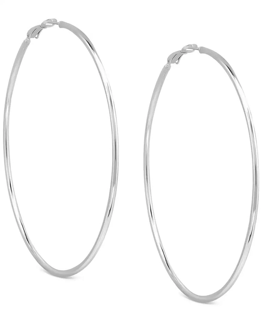 商品Giani Bernini|Polished Wire Extra-Large Hoop Earrings, 80mm, Created for Macy's,价格¥395,第3张图片详细描述