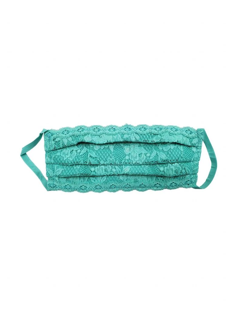 商品Cosabella|Women's Never Say Never Pleated Face Mask In Vibrant Green,价格¥252,第1张图片