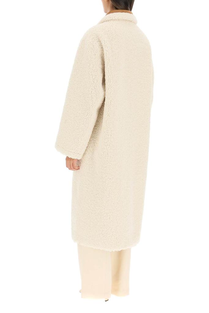 'KENCA' LONG REVERSIBLE COAT IN FAUX SHEARLING商品第4张图片规格展示