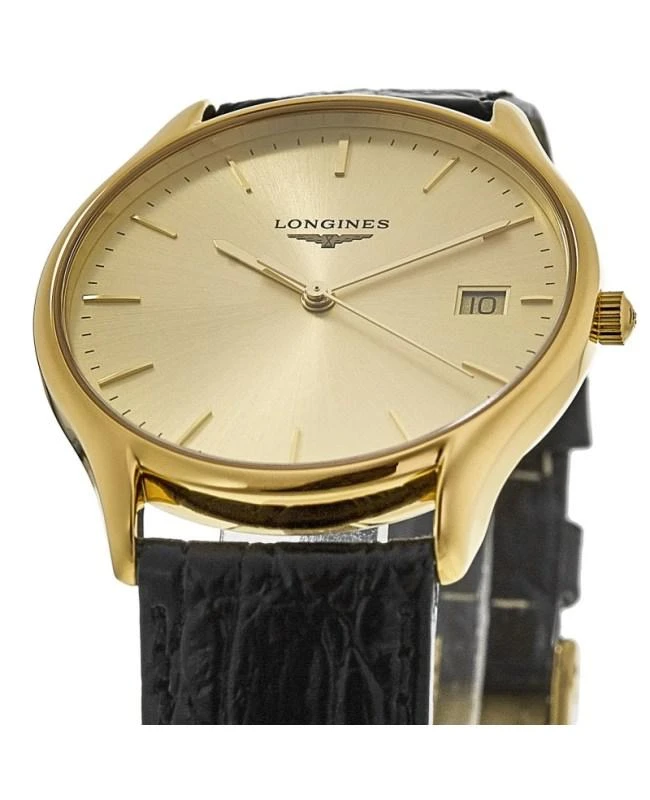 商品Longines|Longines Lyre Quartz Champagne Dial Leather Strap Unisex Watch L4.759.2.32.2,价格¥4965,第2张图片详细描述