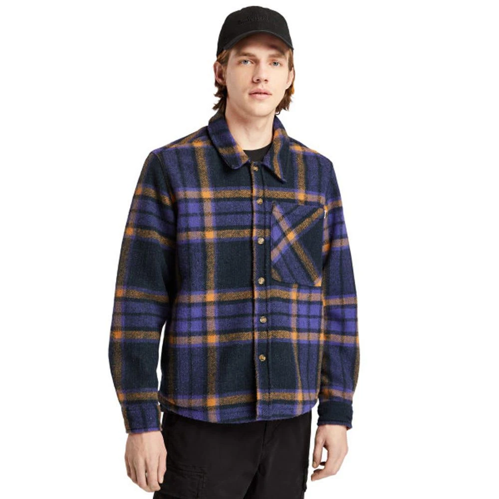 商品Timberland|Fleece-Lined Plaid Overshirt,价格¥445,第1张图片