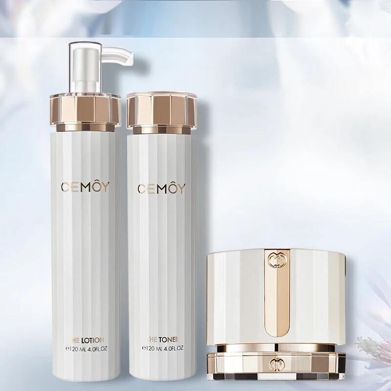 商品CEMOY|CEMOY澳诗茉 白金流明水乳面霜3件套装 120ml*2+50ml 补水抗皱保湿强韧修护,价格¥231,第1张图片