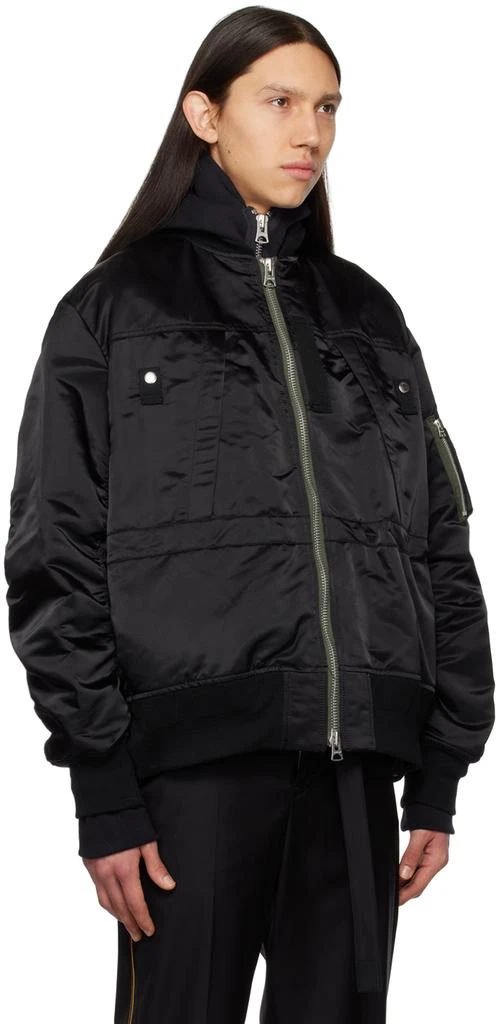 商品Sacai|Black Padded Bomber Jacket,价格¥5206,第2张图片详细描述